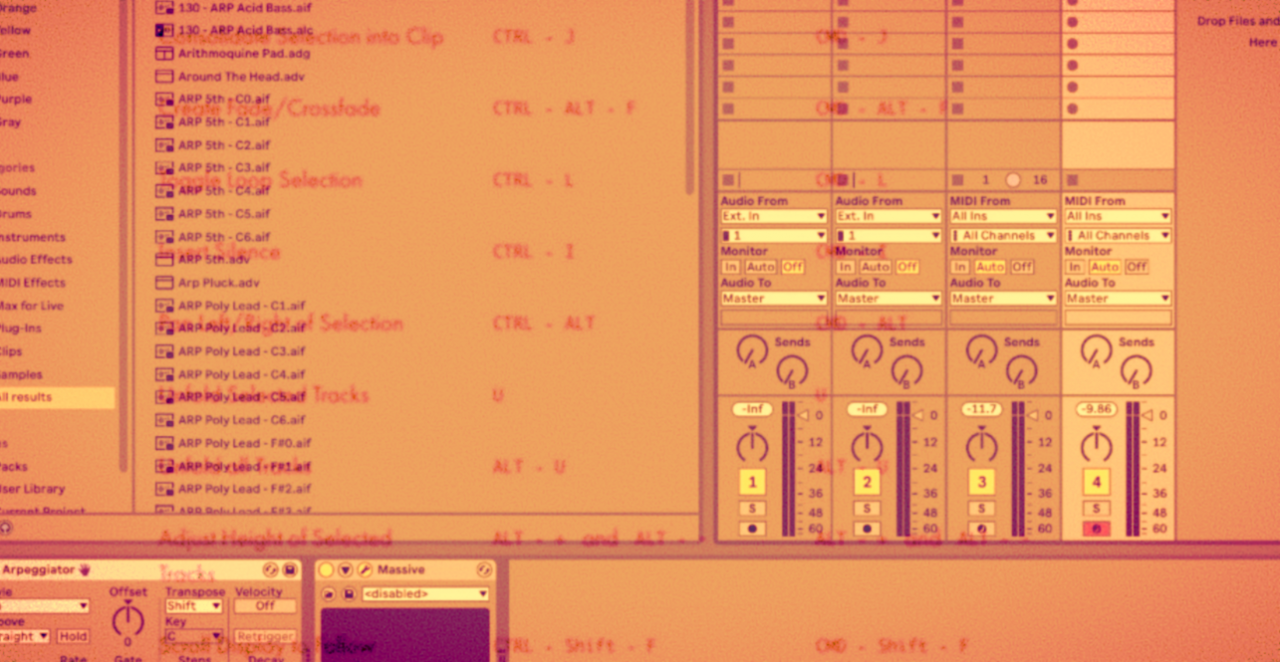 ableton live keyboard shortcuts not workign